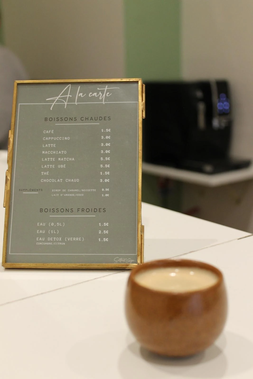 1 boisson par personne au choix 